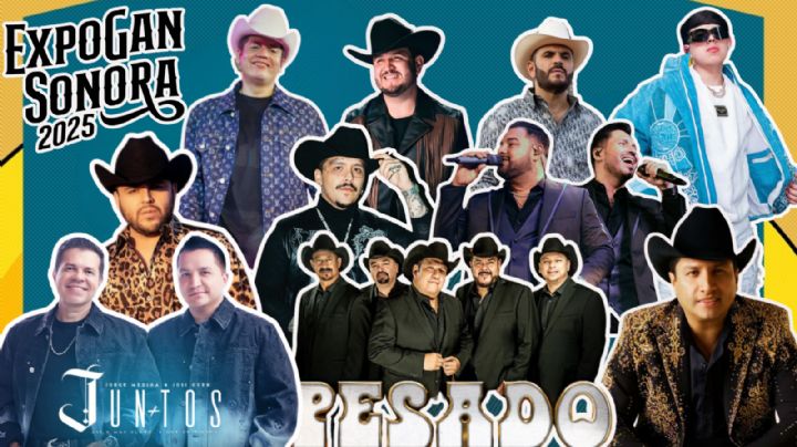 ExpoGan Sonora 2025: Cartelera completa de artistas que darán concierto en el Palenque de Hermosillo; fechas y precios