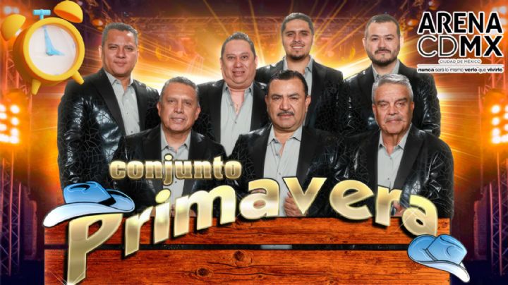 ¿A qué hora empieza el concierto de Conjunto Primavera HOY en la Arena CDMX?