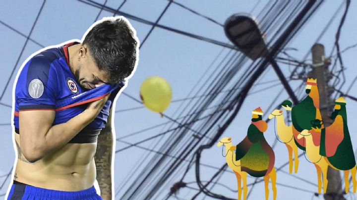 Fan del Cruz Azul le pide a Reyes Magos ser campeón; su carta se atora en poste de luz (VIDEO)
