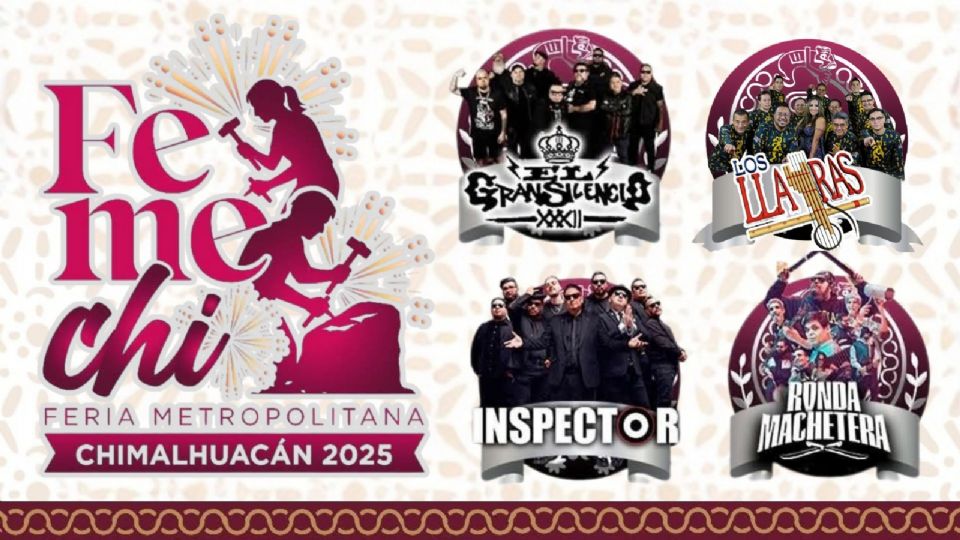 Artistas que se presentarán HOY en la Feria Metropolitana Chimalhuacán 2025