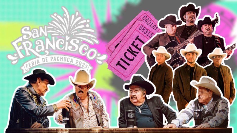 Artistas que se presentarán HOY en la Feria San Francisco Pachuca 2025