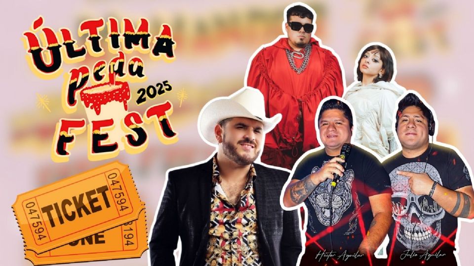 Artistas que se presentarán en Ultima Peda Fest 2025