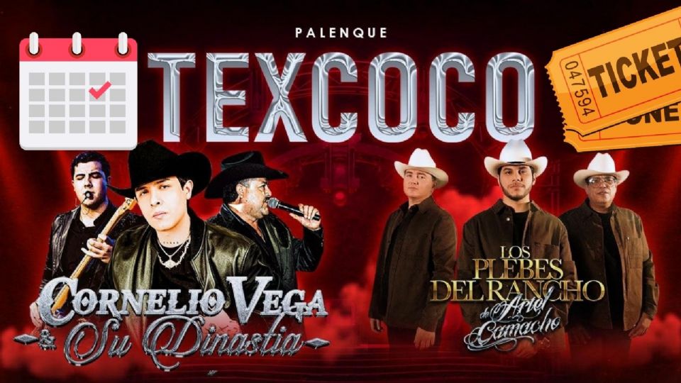 Cornelio Vega y Los Plebes del Rancho se presentarán en el Palenque de Texcoco, EDOMEX