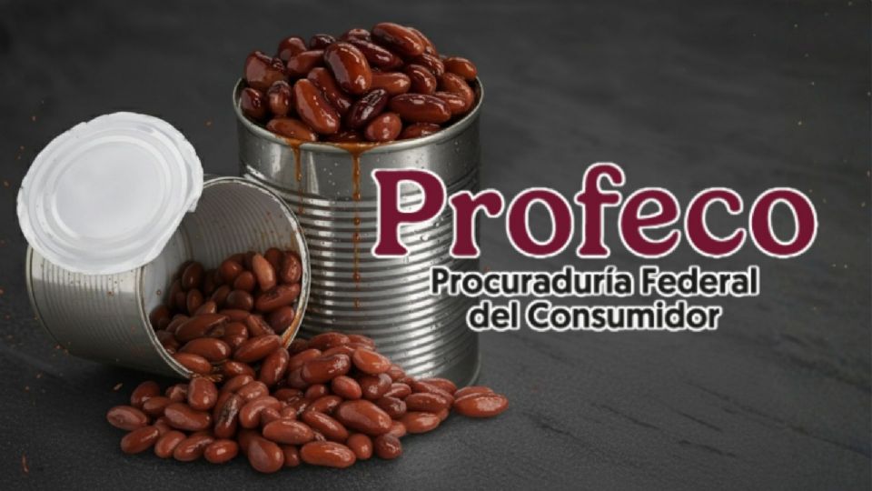 La Profeco advierte sobre marcas de frijoles refritos y enteros.