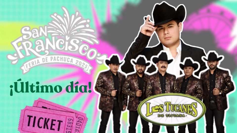 Artistas que se presentará en la CLAUSURA de la Feria San Francisco Pachuca 2025.