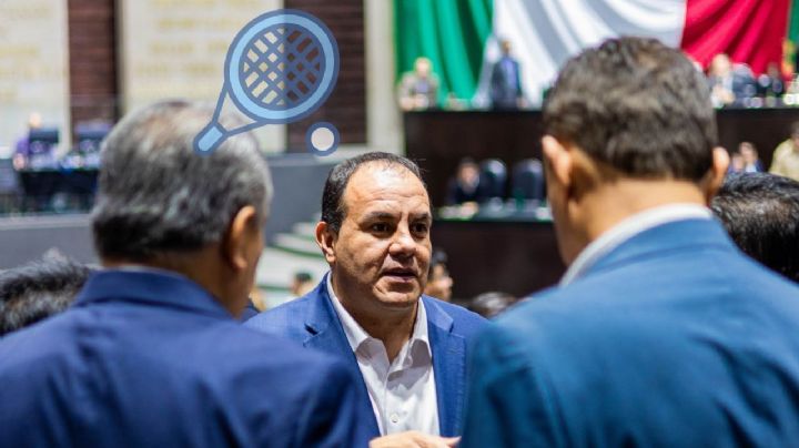 Exhiben a Cuauhtémoc Blanco por jugar pádel durante sesión virtual de diputados (VIDEO)