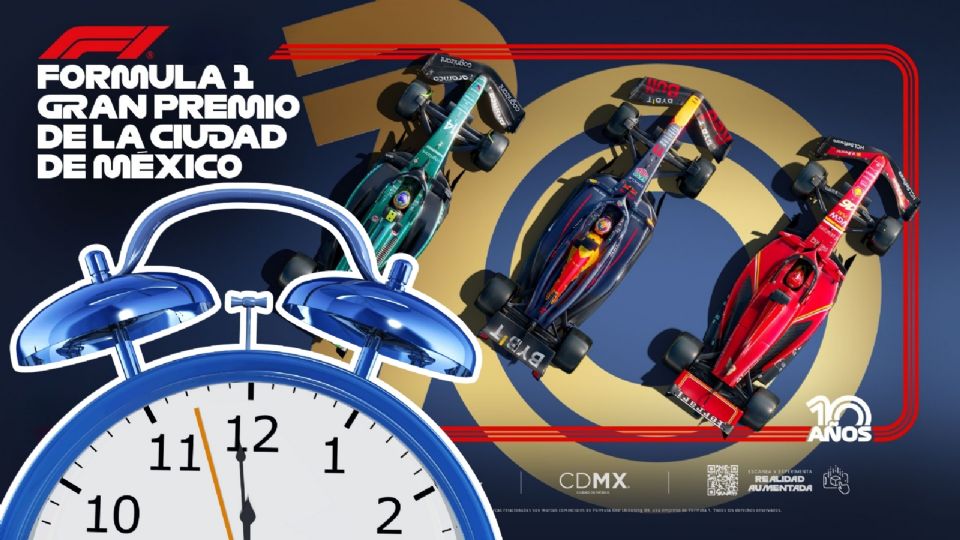 Horarios de actividades para el Gran Premio de México 2025 este fin de semana