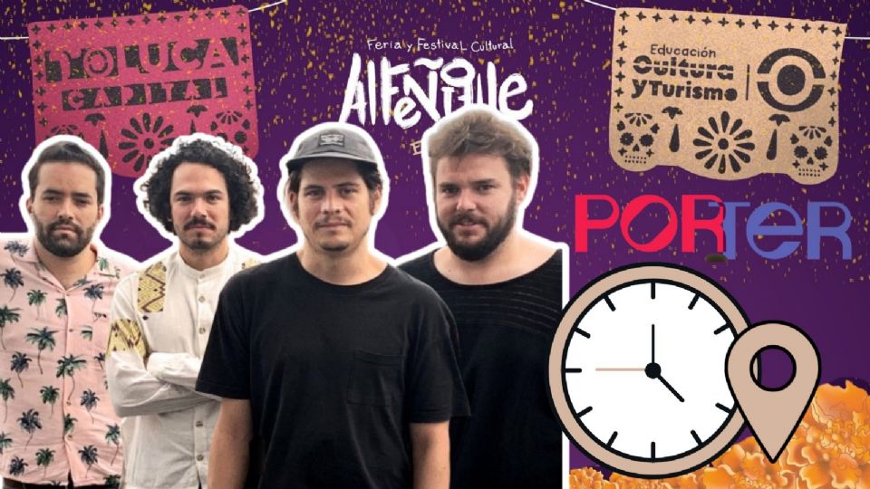 Porter se presentará HOY en la Feria del Alfeñique Toluca 2025.