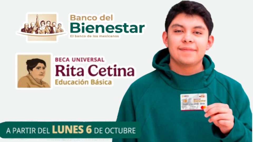 Beca Rita Cetina calendario de pagos en el mes de octubre.