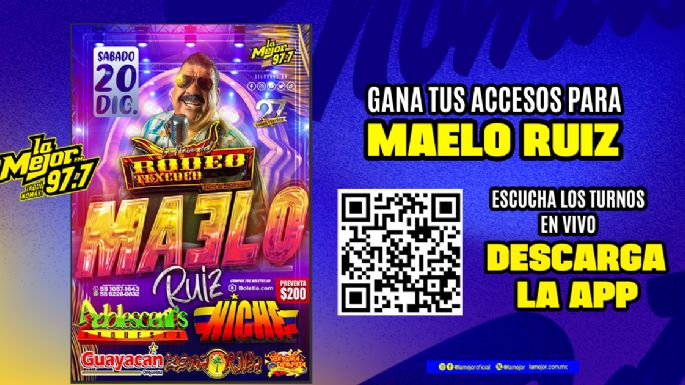Gana Boletos para ver a Maelo Ruiz