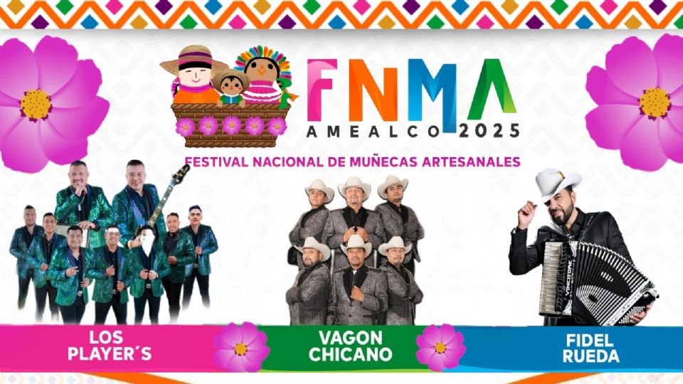 Artistas que se presentarán en el Festival Nacional de Muñecas Artesanales Amealco 2025