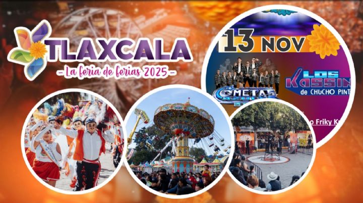 Feria Tlaxcala 2025: ¿Qué artistas darán concierto GRATIS HOY 13 de noviembre? Programa completo de actividades