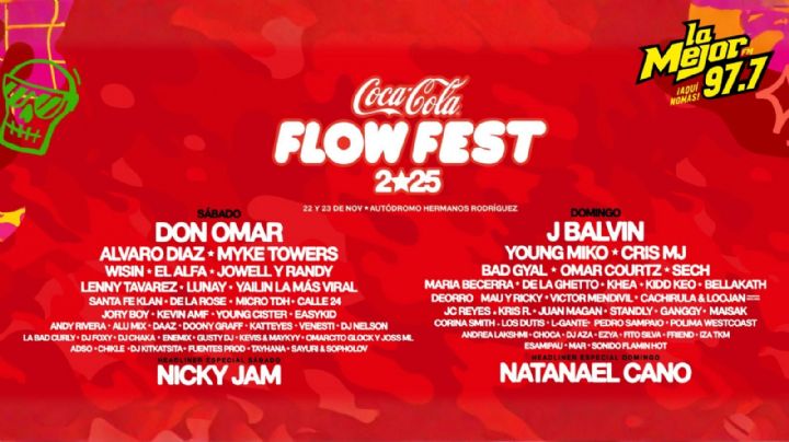 Festival Flow Fest 2025: Fechas, Boletos y ¡Pases GRATIS con La Mejor 97.7 FM!