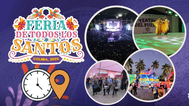 Feria de Todos los Santos Colima 2025: Programa completo de artistas y actividades de HOY 13 de noviembre