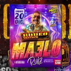 Maelo Ruiz en el Rodeo Texcoco. ¡Gana Boletos GRATIS para la Fiesta Latina con La Mejor 97.7 FM!