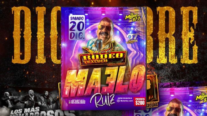 Maelo Ruiz en el Rodeo Texcoco. ¡Gana Boletos GRATIS para la Fiesta Latina con La Mejor 97.7 FM!