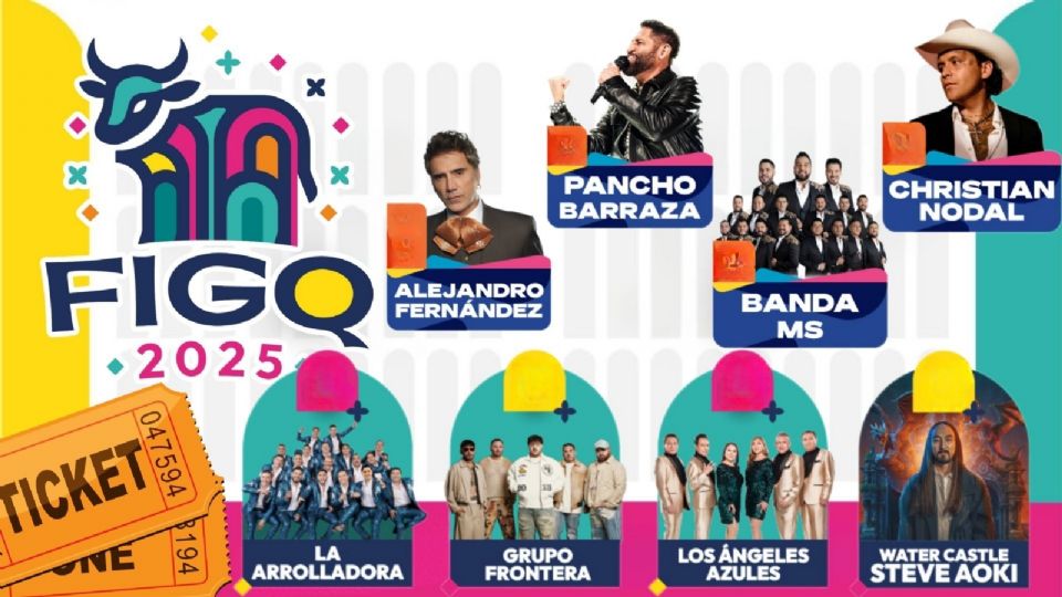 Artistas que se presentarán esta semana en la Feria Internacional Ganadera Querétaro 2025