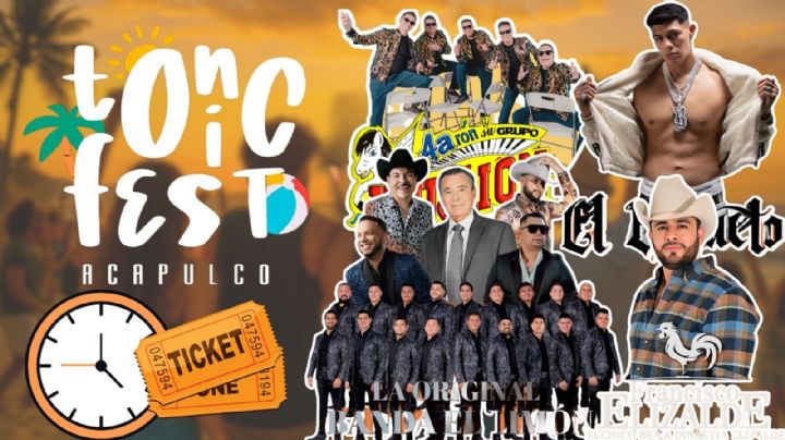 Tonic Fest Acapulco 2025: Horarios por artistas que darán concierto GRATIS HOY 28 de noviembre