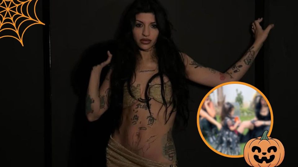 Cazzu hizo una pausa para disfrutar de Halloween con sus seres queridos.