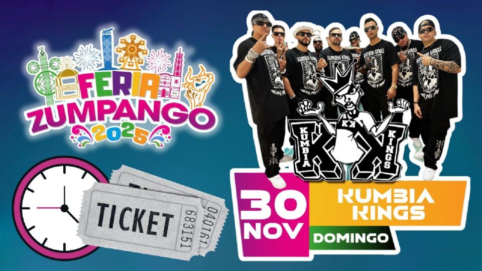 Kumbia Kings se presentará HOY en la Feria Zumpango 2025