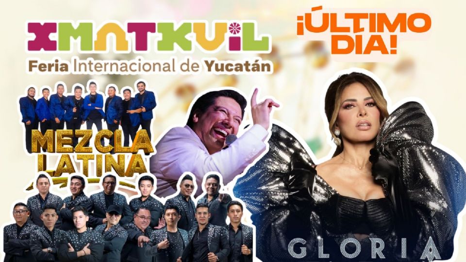 Artistas que se presentarán en el cierre de la Feria Xmatkuil Yucatán 2025
