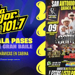 En La Mejor 101.7 FM tenemos pases dobles para el Super Bailazo 2025 en San Antonino de la Cal.