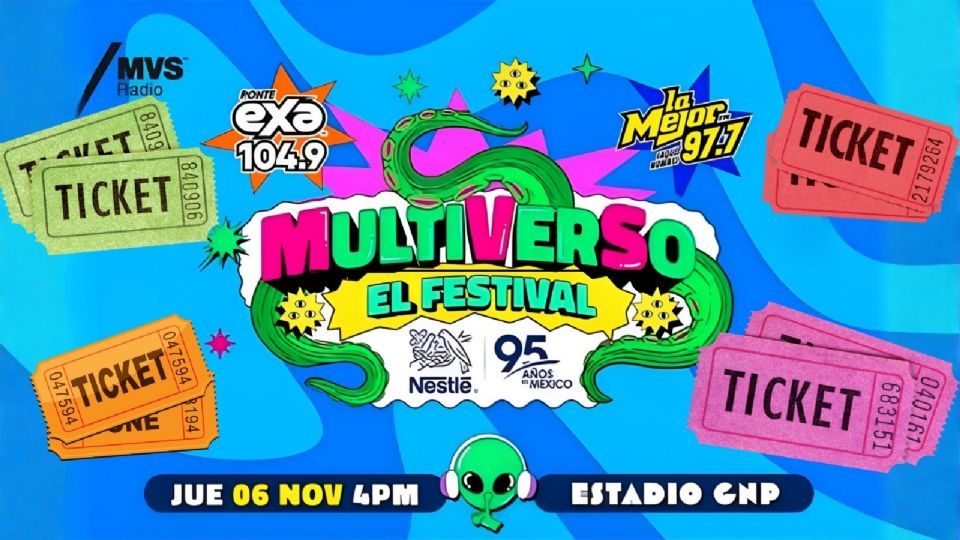 Gana los últimos accesos para el Festival Multiverso Nestlé 95 años
