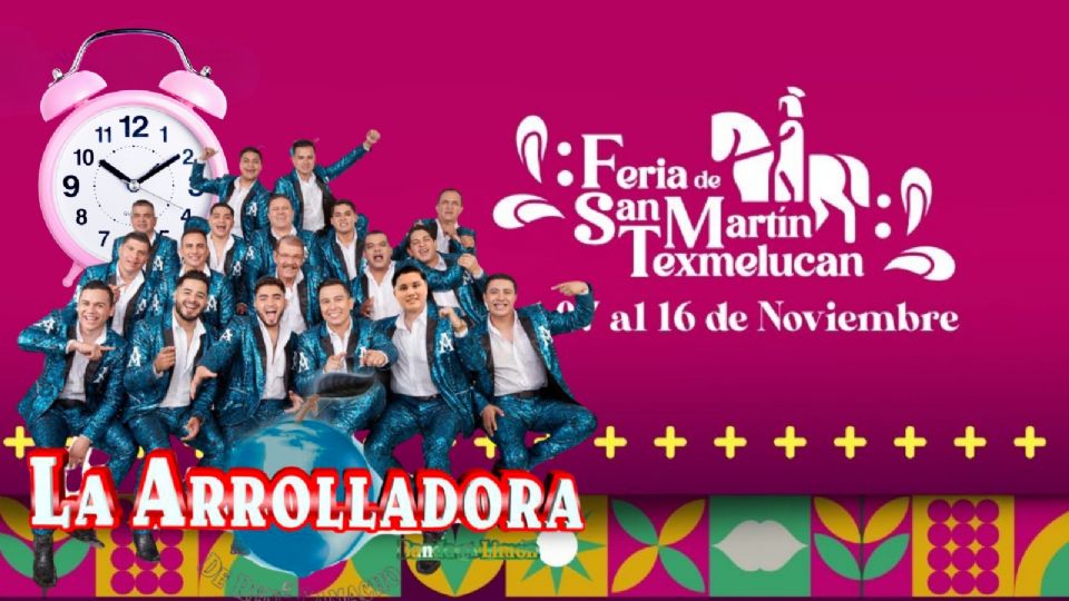 ¿A qué hora inicia el concierto de La Arrolladora HOY en la Feria de San Martín Texmelucan 2025?