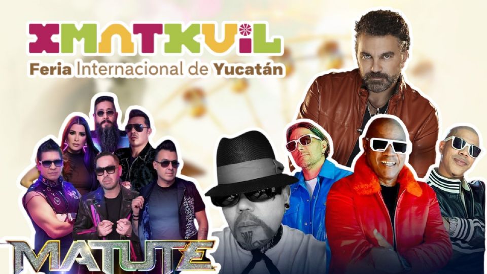 Artistas que se presentarán HOY en la Feria Xmatkuil 2025