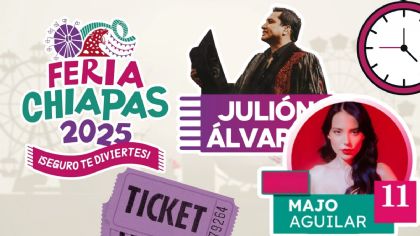 Feria Chiapas 2025: Cartelera de artistas que darán concierto HOY 11 de diciembre en el Foro Masivo y el Palenque; precio de los boletos