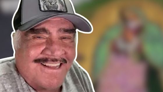 Aparece Virgen de Guadalupe en la tumba de Vicente Fernández a 4 años de su muerte