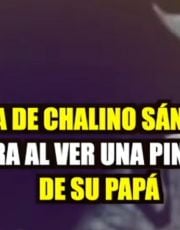 Foto descriptiva de: Hija de Chalino Sánchez rompe en llanto al ver una pintura hiperrealista de su padre