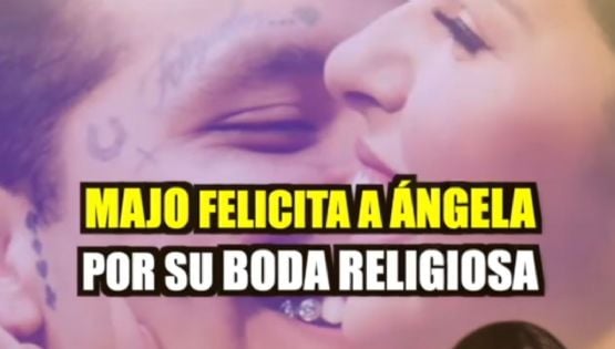 Majo Aguilar felicita a Ángela Aguilar por su boda religiosa con Christian Nodal