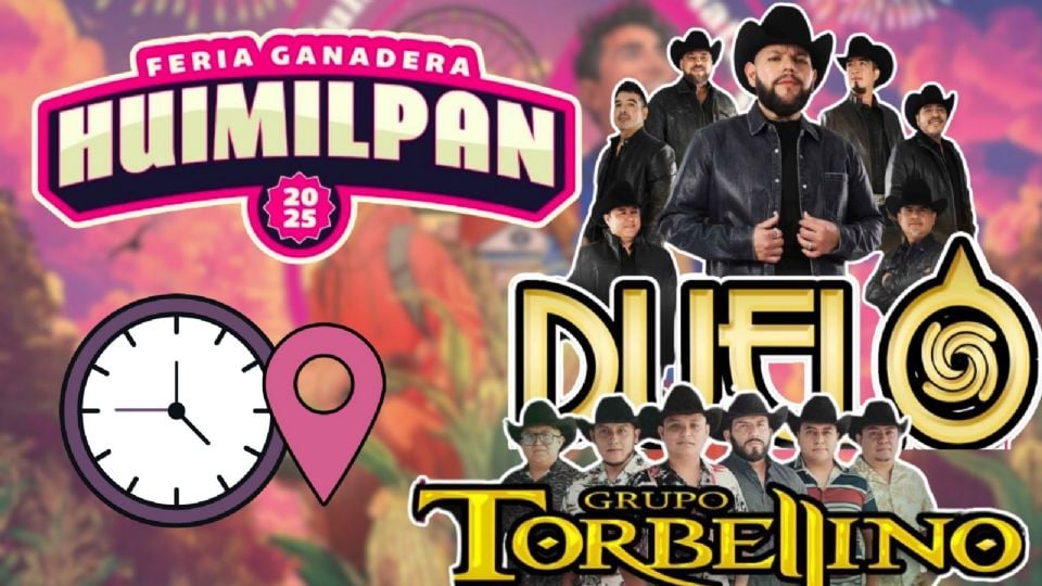Artistas que se presentarán HOY en la Feria Ganadera Huimilpan 2025.