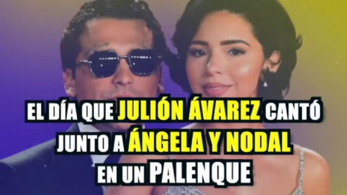 El día que Julión Álvarez cantó junto a Ángela Aguilar y Christian Nodal en un palenque