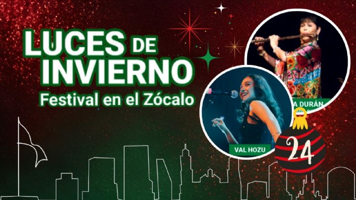 Festival Luces de Invierno CDMX 2025: ¿Qué artistas se presentarán GRATIS hoy 24 de diciembre?