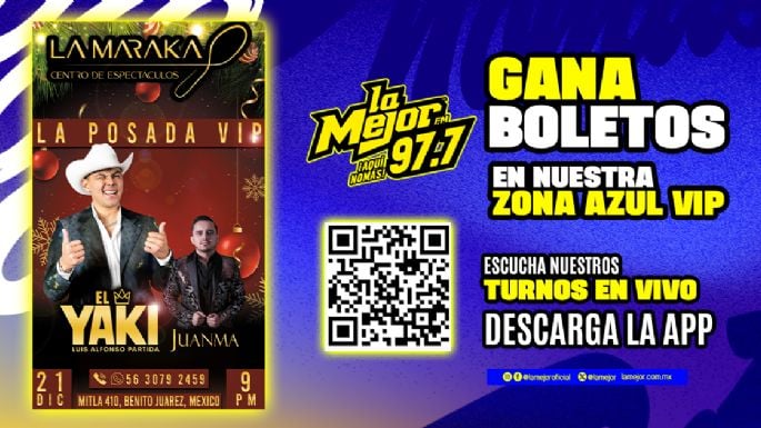 Gana tus boletos para la Posada VIP con el Yaki