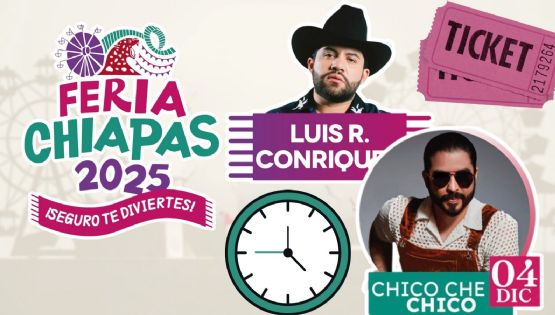 Feria Chiapas 2025: Artistas que darán concierto HOY 4 de diciembre en el Foro Masivo y el Palenque; precio de los boletos