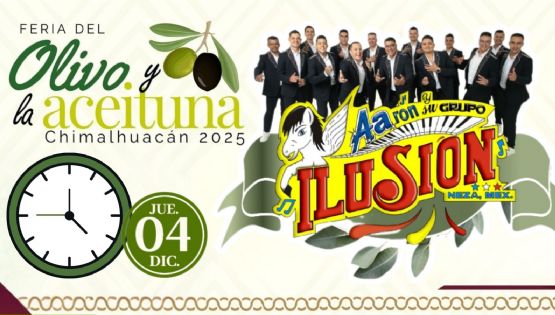Feria del Olivo y la Aceituna Chimalhuacán 2025: ¿Qué artistas darán concierto GRATIS HOY 4 de diciembre en el EDOMEX?