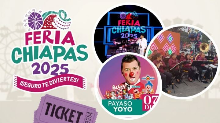 Feria Chiapas 2025: ¿Qué artistas se presentarán GRATIS HOY 7 de diciembre en el Foro Masivo?