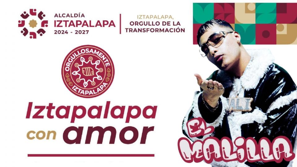 El Malilla llegará a Iztapalapa este mes del Amor y la Amistad.