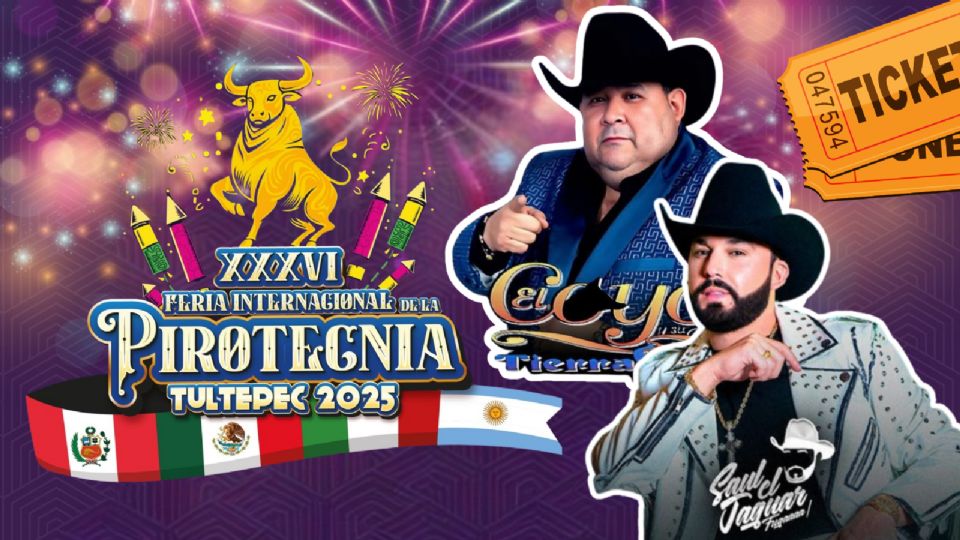 Estos son los artistas que se presentarán HOY en la Feria Internacional de la Pirotecnia Tultepec 2025