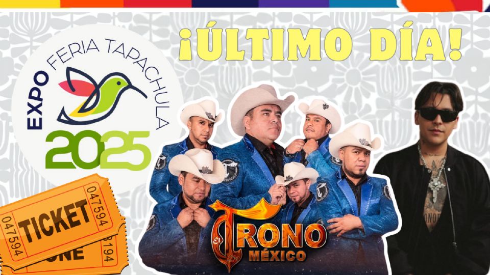 Estos son los artistas que se presentarán en el cierre de la Expo Feria Tapachula 2025