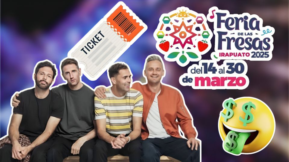 Boletos para Keane en la Feria de las Fresas Irapuato 2025