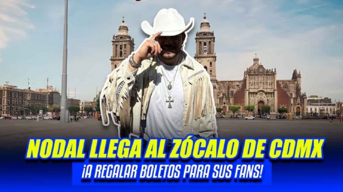 ¿Christian Nodal en el Zócalo de CDMX? Así se vivió la boletiza para el concierto en La México