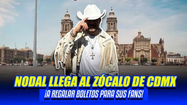 ¿Christian Nodal en el Zócalo de CDMX? Así se vivió la boletiza para el concierto en La México