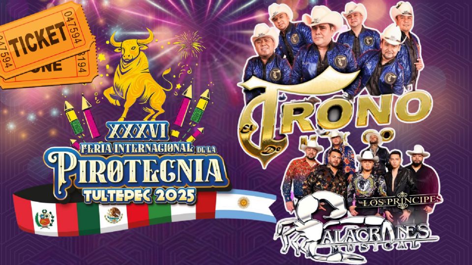 Estos son los artistas que se presentarán HOY en la Feria Internacional de la Pirotecnia Tultepec 2025.