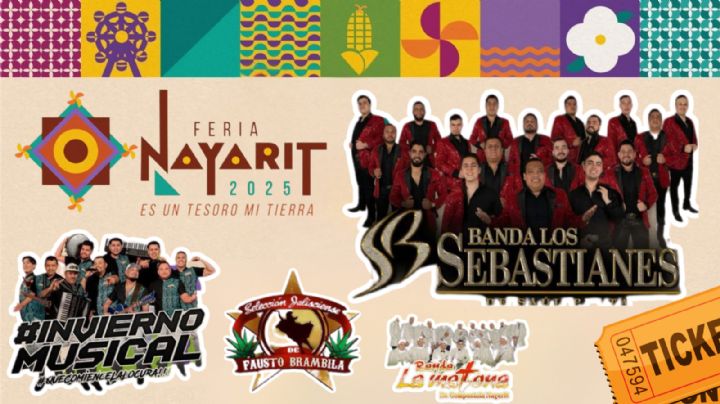 Feria Nayarit 2025: Cartelera completa de artistas que se presentarán HOY 23 de marzo; horario y boletos