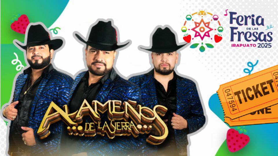 Los Alameños de la Sierra se presentarán HOY en la Feria de las Fresas Irapuato 2025