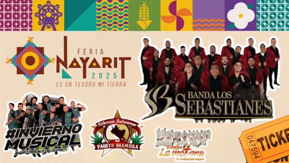Estos son los artistas que se presentarán HOY en la Feria Nayarit 2025